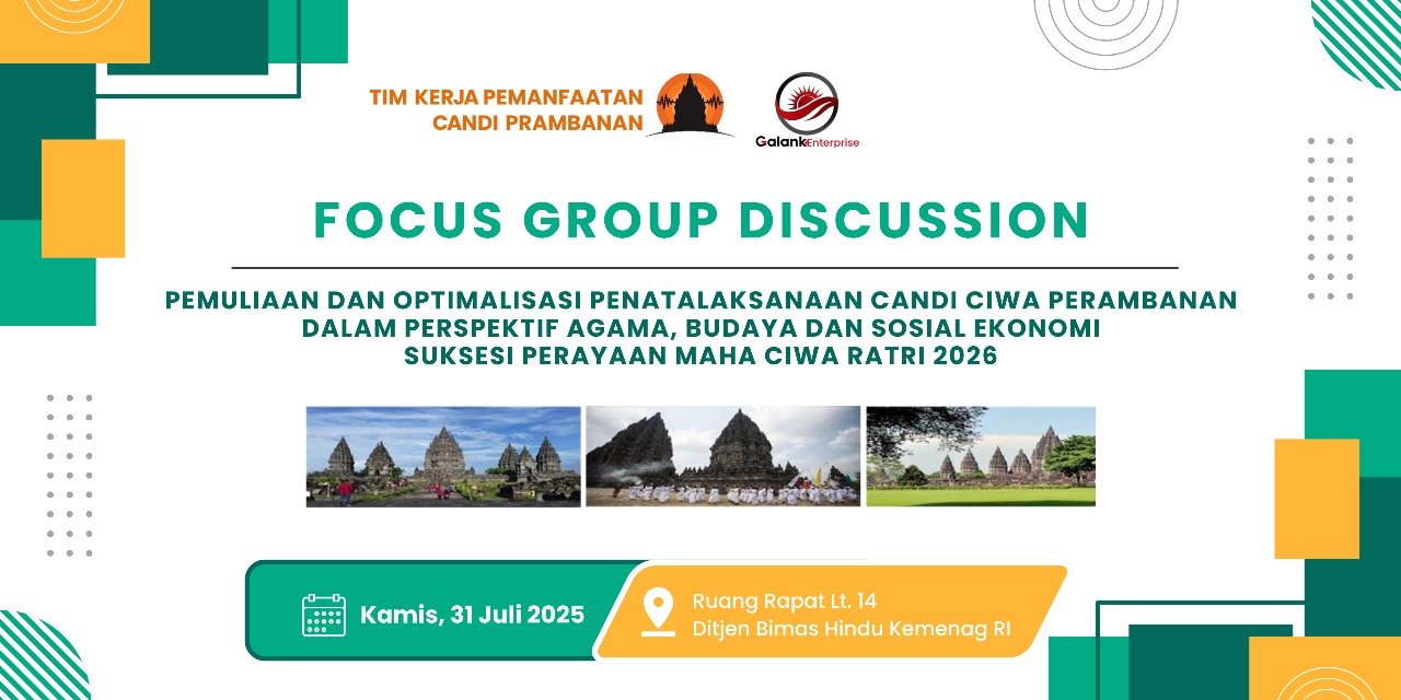 Kerja Sama Tim Kerja Pemanfaatan Candi Prambanan dan Galank Enterprise dalam Focus Group Discussion